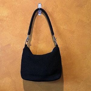 Black Knit Shoulder Bag